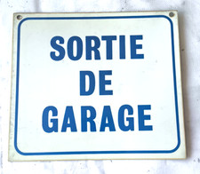 panneau panonceau plastique sortie de garage 22,5cm x 20 cm