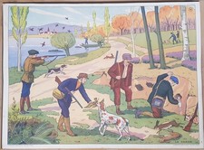 Ancienne Affiche D'école