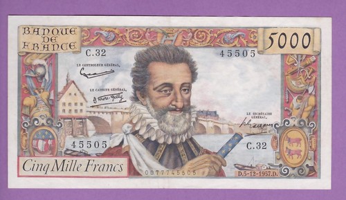 5000 francs henri - (ref:, c.32