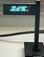 HORLOGE sur MAT Ecran 128 X 32