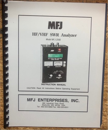 Mfj 259b vhf analyzer - hf/vhf,