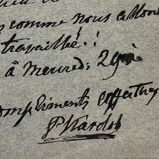 Pauline VIARDOT - Billet autographe signé à une demoiselle