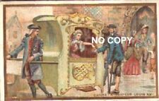 Chromo  BELLE JARDINIERE - CHAISE PORTEUR LOUIS XV