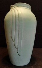 ART DECO VASE CERAMIQUE VERT