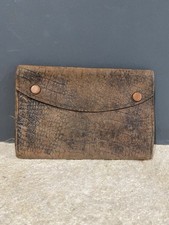 Blague Tabac Porte Feuille Ancien En Cuir Marron