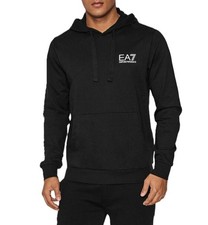 Sweat à capuche Emporio Armani noir M homme en coton neuf avec étiquette