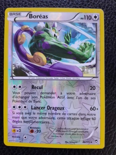 Carte pokémon boréas reverse - carte,