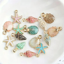 Lot de 6 pendentifs émaillés