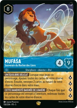Lorcana mufasa souverain - lorcana,