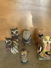 (n12)  LOT DE 5 CHOUETTES /