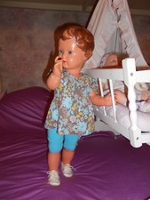 haut et leggings  pour  bébé 3/6 mois ou poupée reborn,baigneur 55/60cm