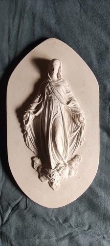 Plâtre ancien vierge - vierge, marie