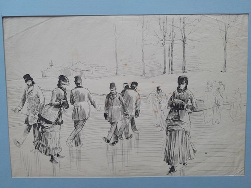 Dessin ancien scène - ancien,