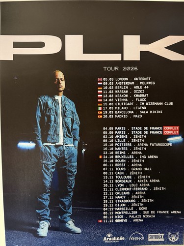 Affiche concert plk tour - concert,