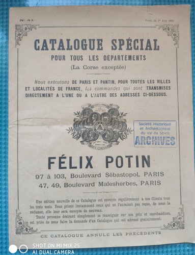 1898 catalogue félix potin - 1898,