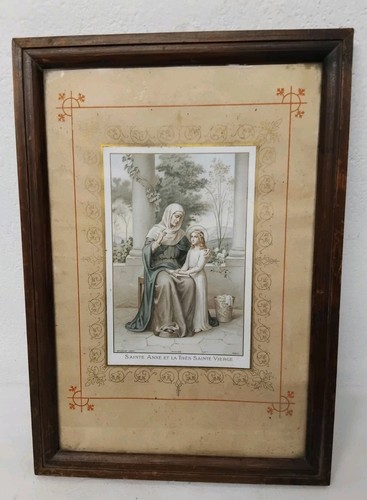 Cadre religieux image pieuse - -,