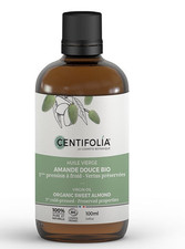 CENTIFOLIA Huile vierge d'amande douce Bio 1ère pression à froid 100 ml