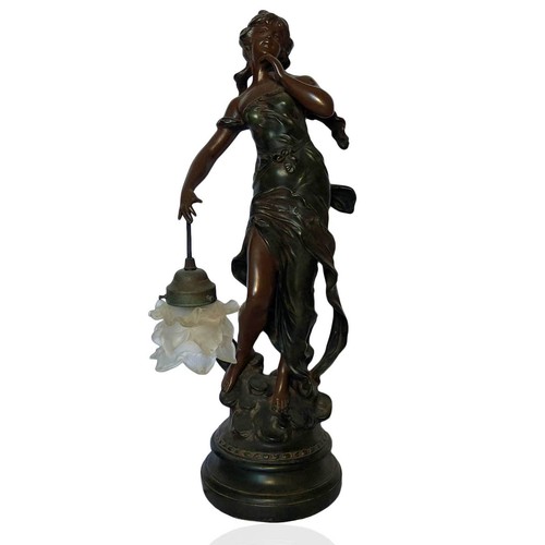Statue résine effet bronze - statue,