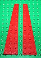 Lego Red Wedge Plate 12x3 ref 47397 47398/set 7244 Speedboat