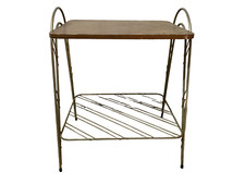 ANCIENNE TABLE DE TÉLÉVISION CHAÎNE HI-FI BAR SALON PORTE PLANTE SCANDINAVE