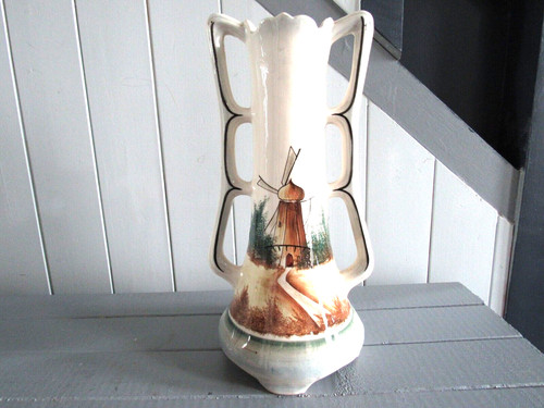 Vase faïence signé w - vase, m