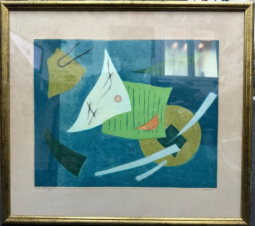 Gravure couleur henri goetz - gravure, d'henri