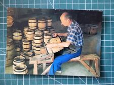 xf266 CP circa 1980 fantaisie vieux métiers - fabrication tonneaux Barillier