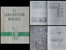 CONSTRUCTION MODERNE n°10 1950 MARSEILLE HLM RUE ROLMER, LONDON LANSBURY POPLAR