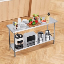 VEVOR Table de Travail Inox