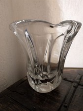 Vase tulipe Daum vintage en cristal