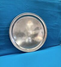 Plateau de service ovale ERCUIS métal argenté no CHRISTOFLE LINO SABATTINI 36 cm