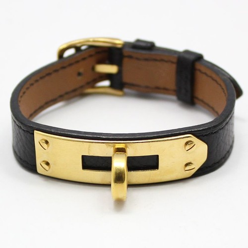 Hermes bracelet cuir noir - cuir,