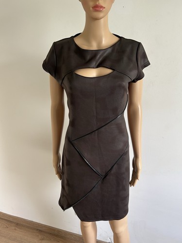 Robe marron suédine - marron,