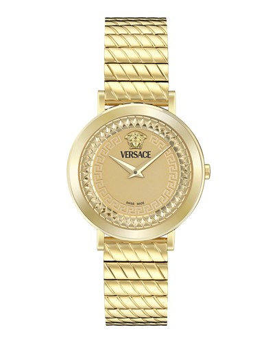 Versace montre doré - versace,