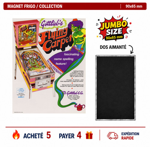 Magnet frigo flying carpet - flying, me