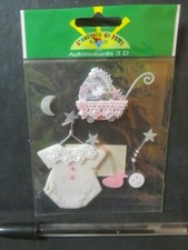 STICKERS 3D - Naissance  -  baptême  -    Loisirs creatif