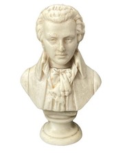 Sujet en Résine vintage buste d' Amadeus Mozart signé L.F. Paris