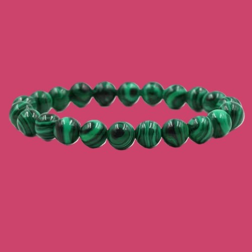 Bracelet malachite naturelle - bracelet,