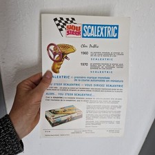 SCALEXTRIC 1970  affichette de