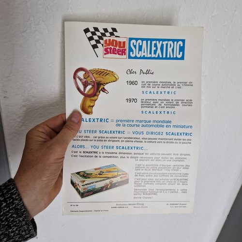Scalextric 1970 affichette de - 1970,