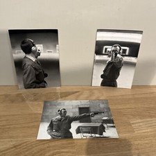 Lot 3 Anciennes Photographies Noir Et Blanc Thème Entraînement Tir Pistolet