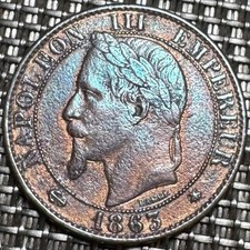 PIECE DE 5 CENTIMES NAPOLÉON III 1863 A (1315)