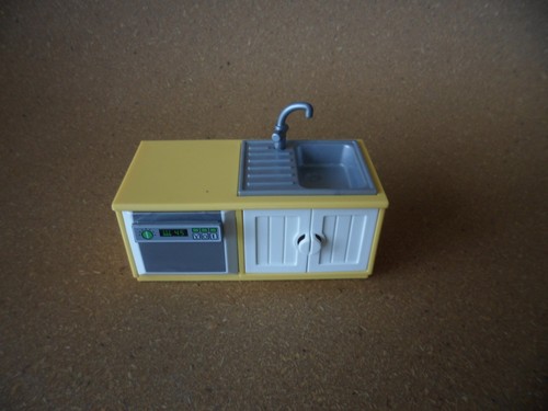 Meuble jaune combiné - meuble,