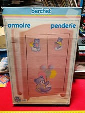 Berchet Armoire Penderie Wardrobe Armadio Vintage Neuf Pour Poupées