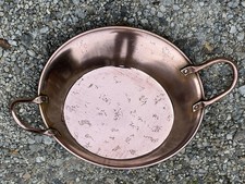 Poêle Tourtiere En Cuivre , Signé Jean Goardere 