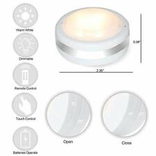 Puck Lights avec télécommande, sans fil LED rond rondelles alimentées par batterie, blanc 4000K