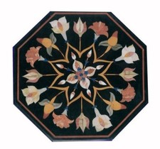 24 " Marbre Table Haut Demi