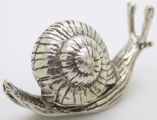 Escargot taille réelle argent - escargot,