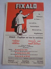 PUBLICITE , FIXALO , LA PEINTURE A L ' EAU LAVABLE ECONOMIQUE DECORATIVE .