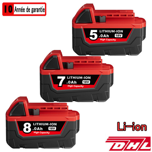 0ah 18v pour milwaukee m18 - 7,0ah,